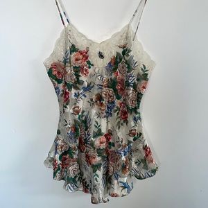 NWT Vintage Victoria Secret Floral Slip SZ M
